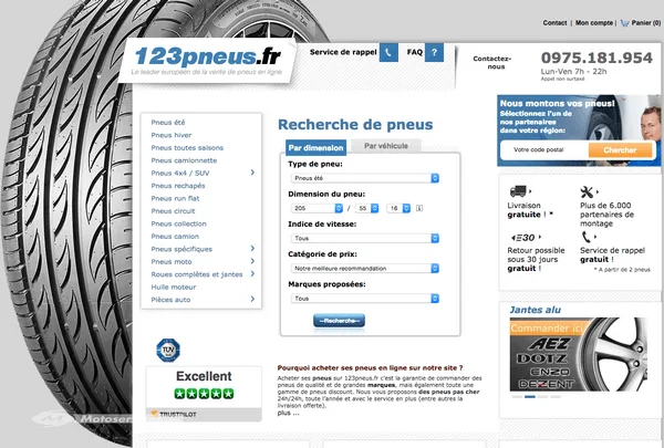 123pneus.fr étend son réseau de partenaires de montage