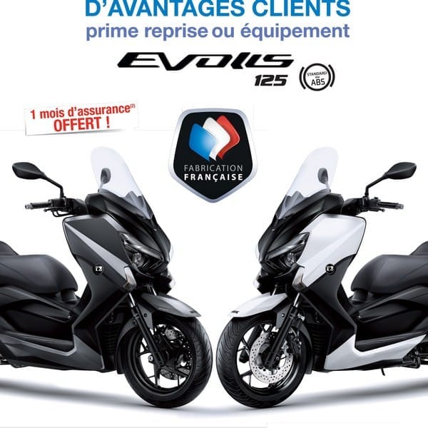 MBK Evolis 125 et 400 : promo reprise, assurance et accessoires