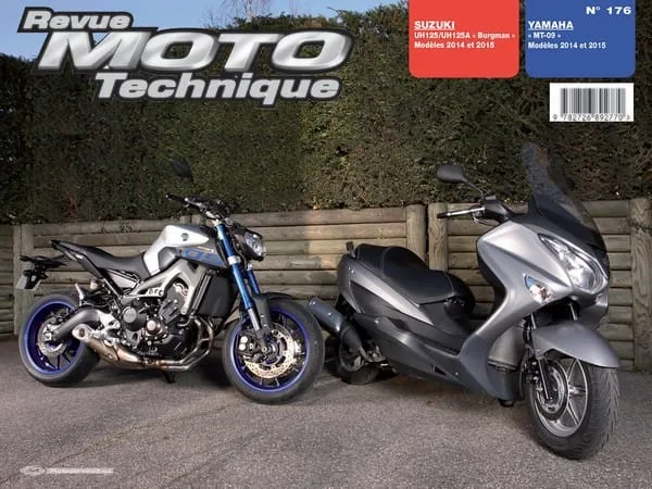 Yamaha MT-09 et Suzuki Burgman 125 au sommaire de la RMT 176