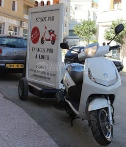 Scooter PUB : publicité et street marketing en scooter !