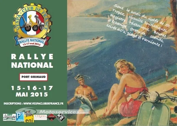 Rallye national Vespa : du 15 au 17 mai à Port Grimaud