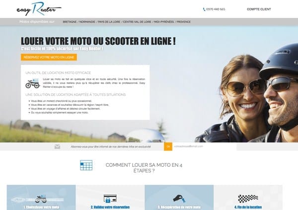 Easy Renter : la location moto en ligne facile
