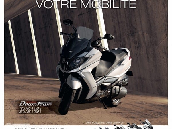 Kymco : promo accessoires sur la gamme scooters GT