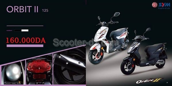 Sym Algérie : l&rsquo;Orbit II à nouveau disponible en showroom