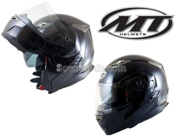 MT Helmets Algérie : Modulable MT Flux Black Gloss
