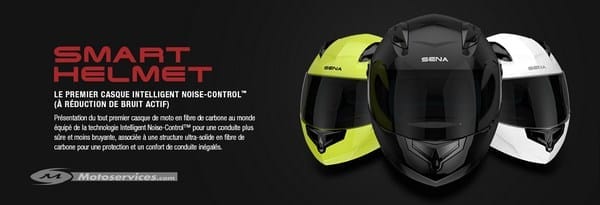 Nouveauté 2016 – Eicma – Sena Smart Helmet : le premier casque intégral à réduction de bruit actif