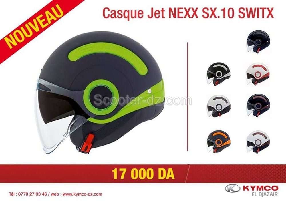 NEXX Algérie : nouveau casque jet personnalisable, le SX.10 Switx