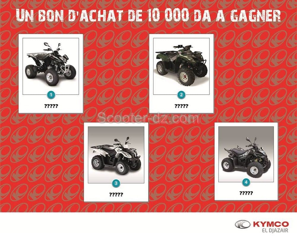Gagnez un bon d&rsquo;achat de 10.000 dinars avec Kymco Algérie !