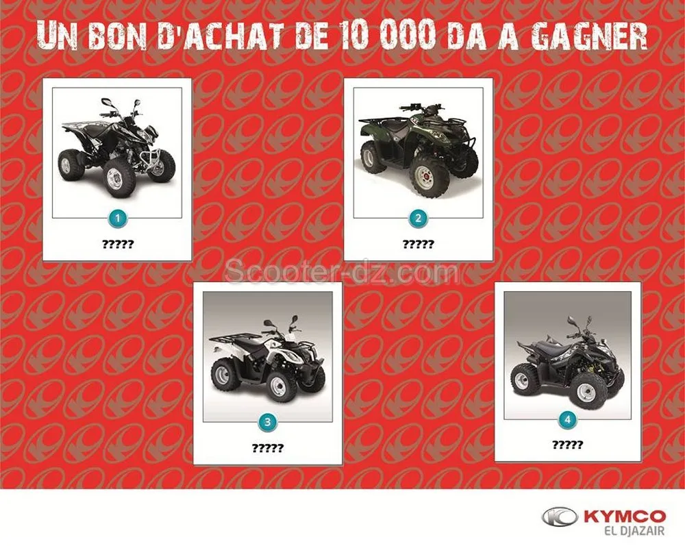 Gagnez un bon d&rsquo;achat de 10.000 dinars avec Kymco Algérie !