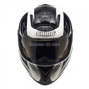 Protection pour enfants : casque SHIRO SH-829 noir/blanc