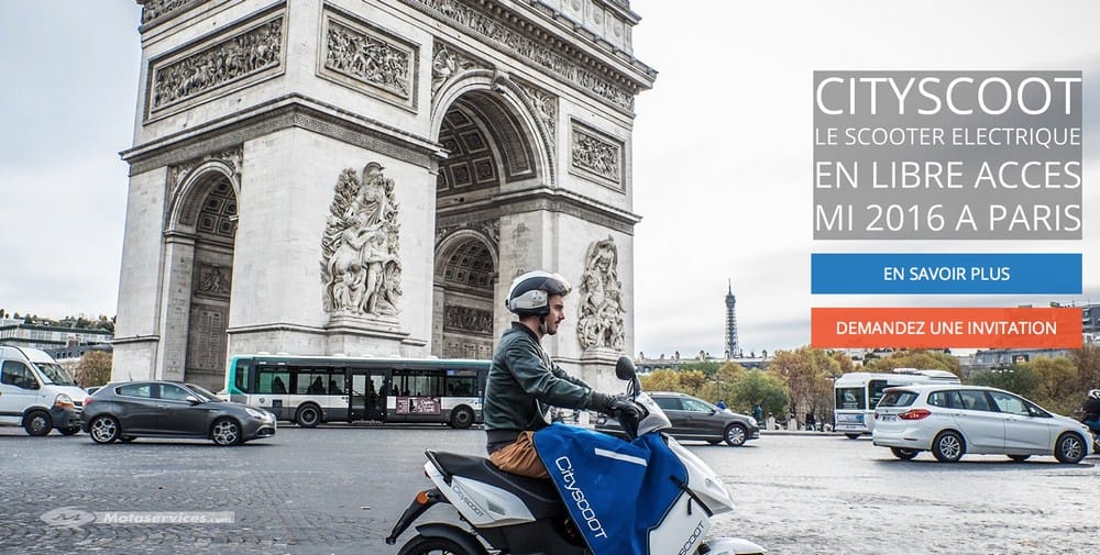 Cityscoot : des scooters électriques en libre-service dès cet été à Paris