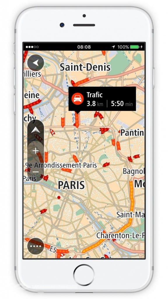 Appli TomTom Go Mobile : GPS et zones de dangers sur iPhone