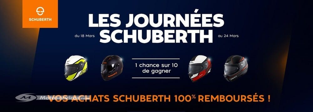 Votre Schuberth remboursé avec Motoblouz