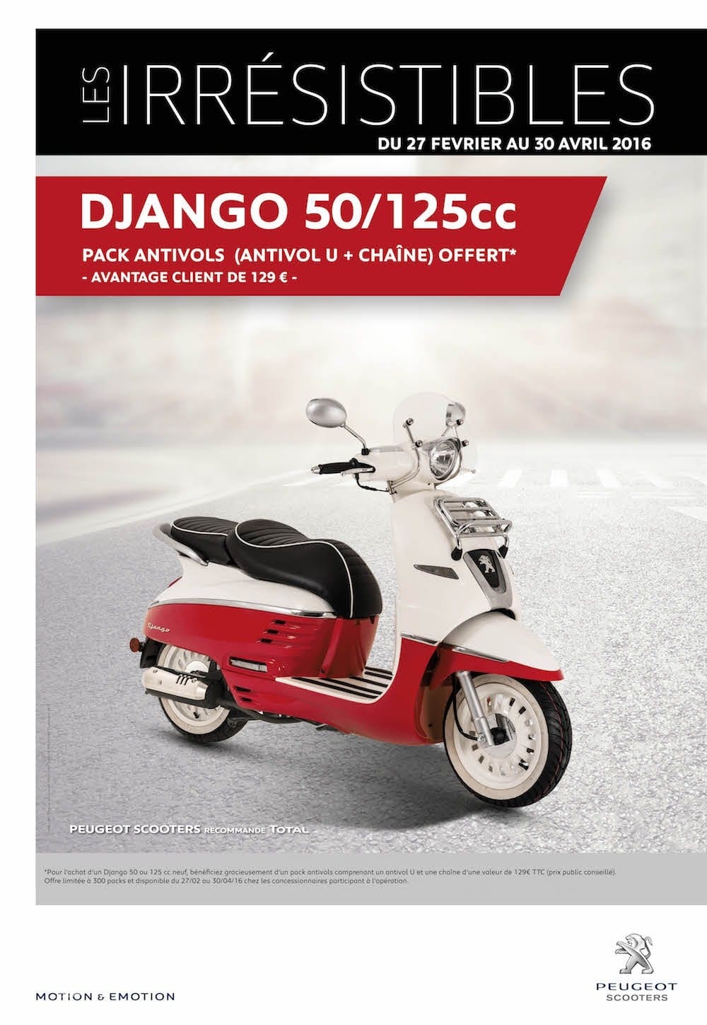 Peugeot : promos sur Metropolis, Django, Kisbee, Tweet