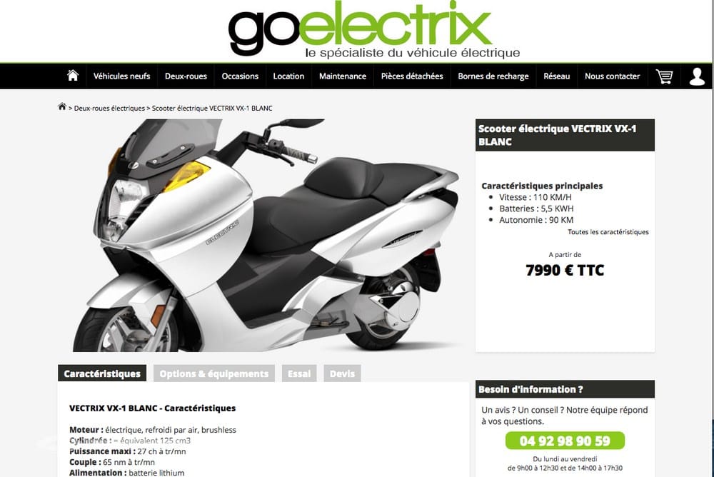 Goelectrix relance les scooters Vectrix en France