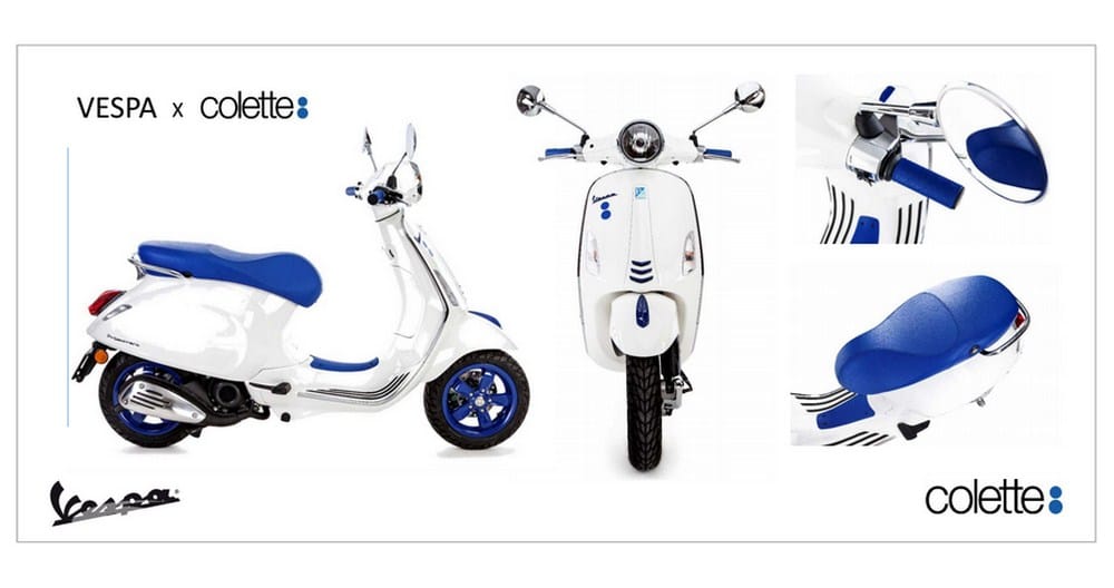 Une Vespa 70è anniversaire unique chez Colette