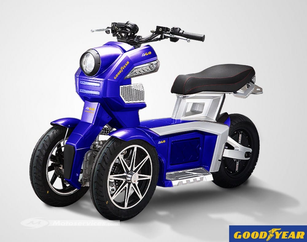 Goodyear e-Go 1 et e-Go 2 : petits 3-roues électriques eco-friendly