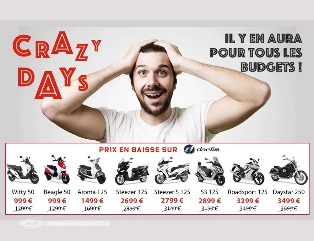Promo scooter Daelim à saisir pour l’été
