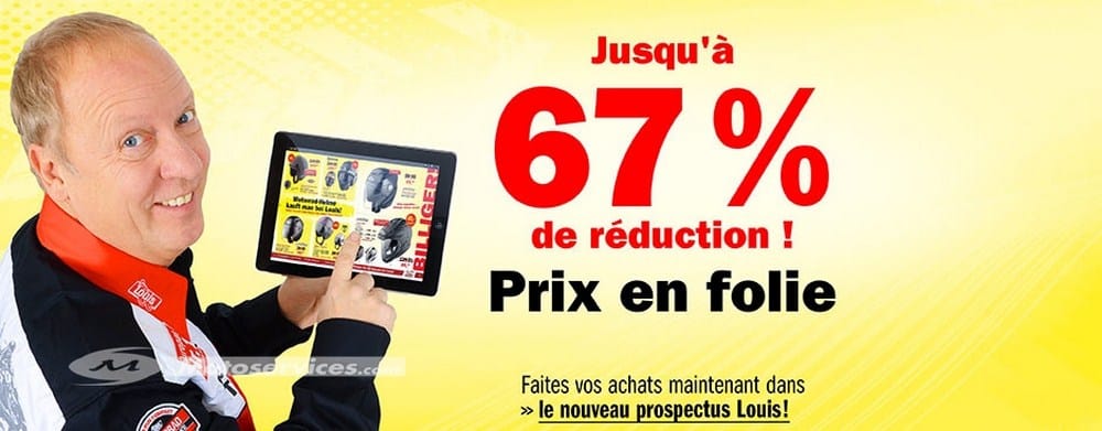 Les soldes continuent sur louis-moto.com