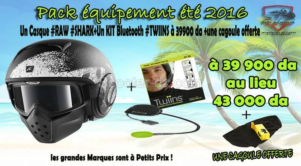 Sidi Achour Motos Pièces lance sa promo « Casque » + « Bluetooth »