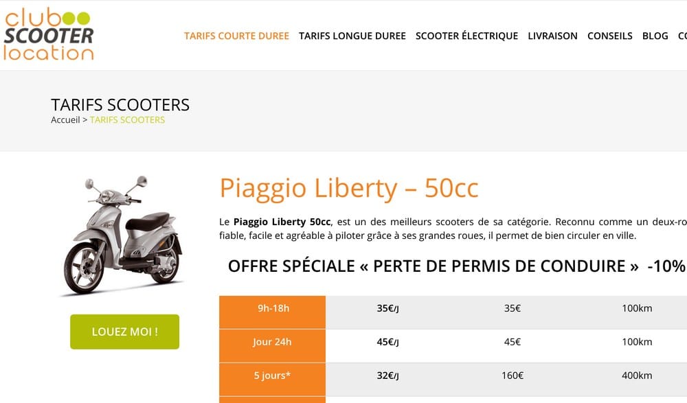 Location de scooter à Paris du 50 cm3 au BMW c-Evo !