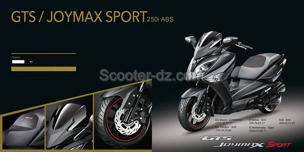 Sym Algérie : GTS Joymax 250 i ABS is back