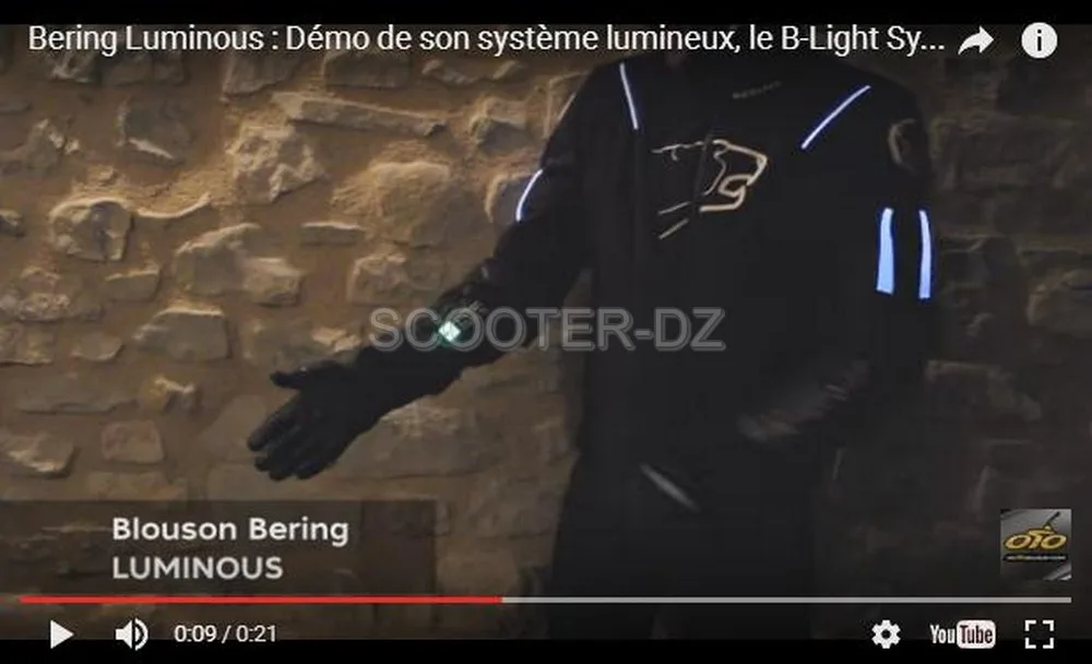 Bering Algérie : « Luminous » le blouson qui s&rsquo;illumine …
