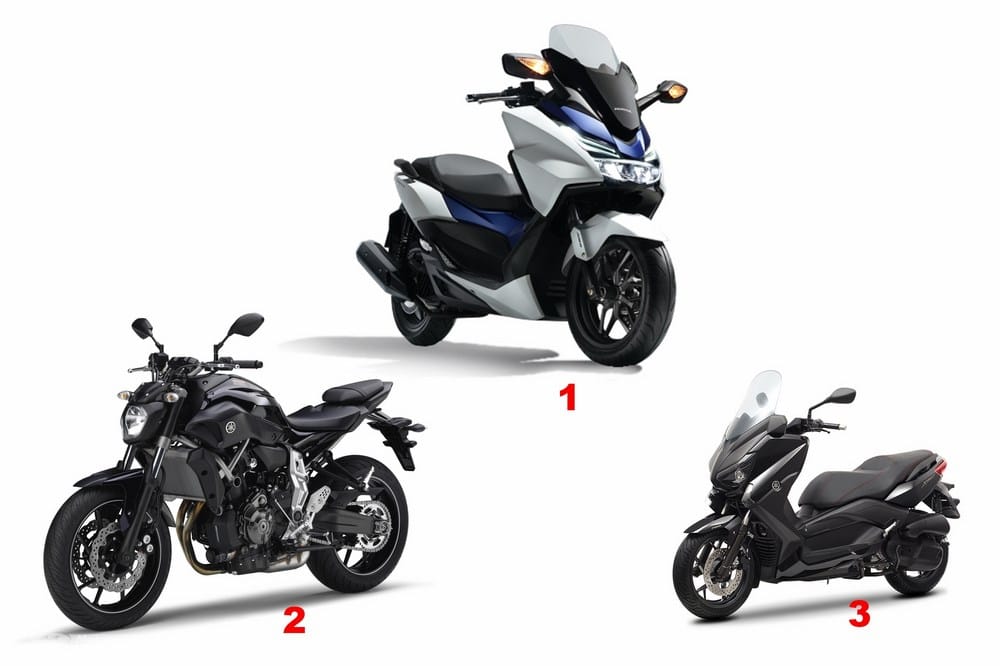 France : marché moto – scooter 2016 : top 50 des ventes