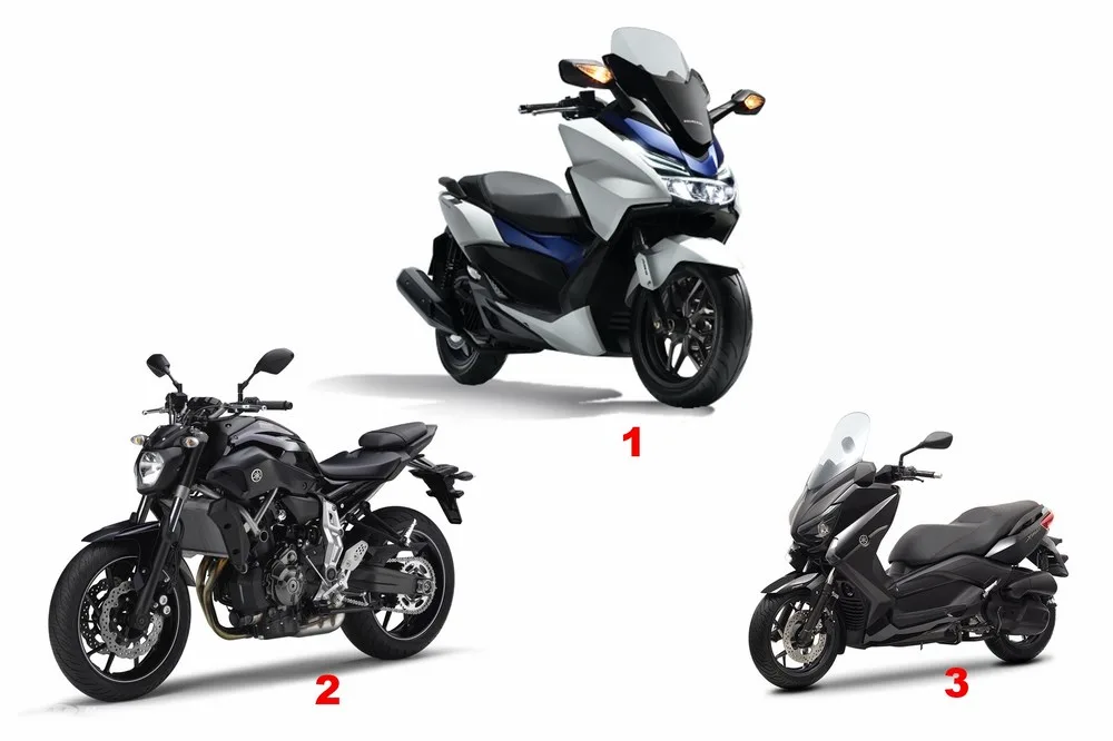 France : marché moto – scooter 2016 : top 50 des ventes