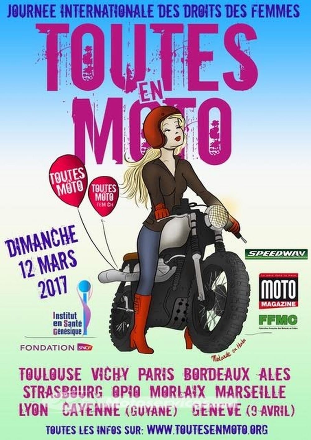 Toutes en moto 2017 : en selle le 12 mars !