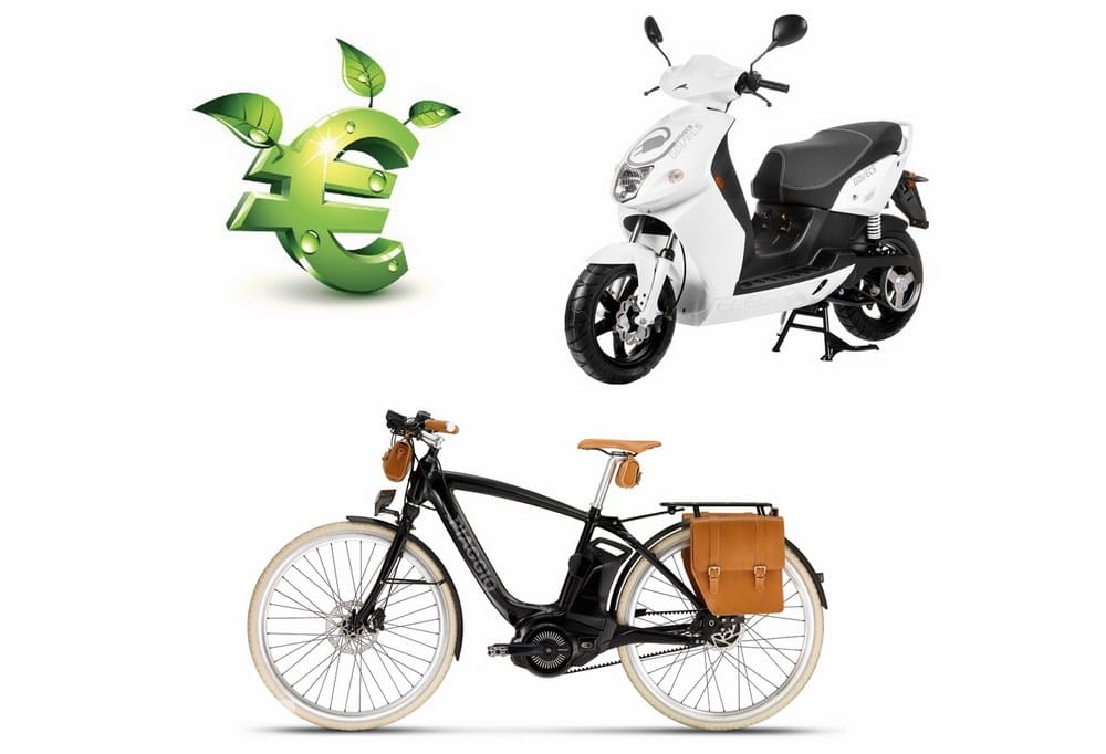 Scooter électrique inférieur à 3kW et VAE : bonus écologique de 200 €