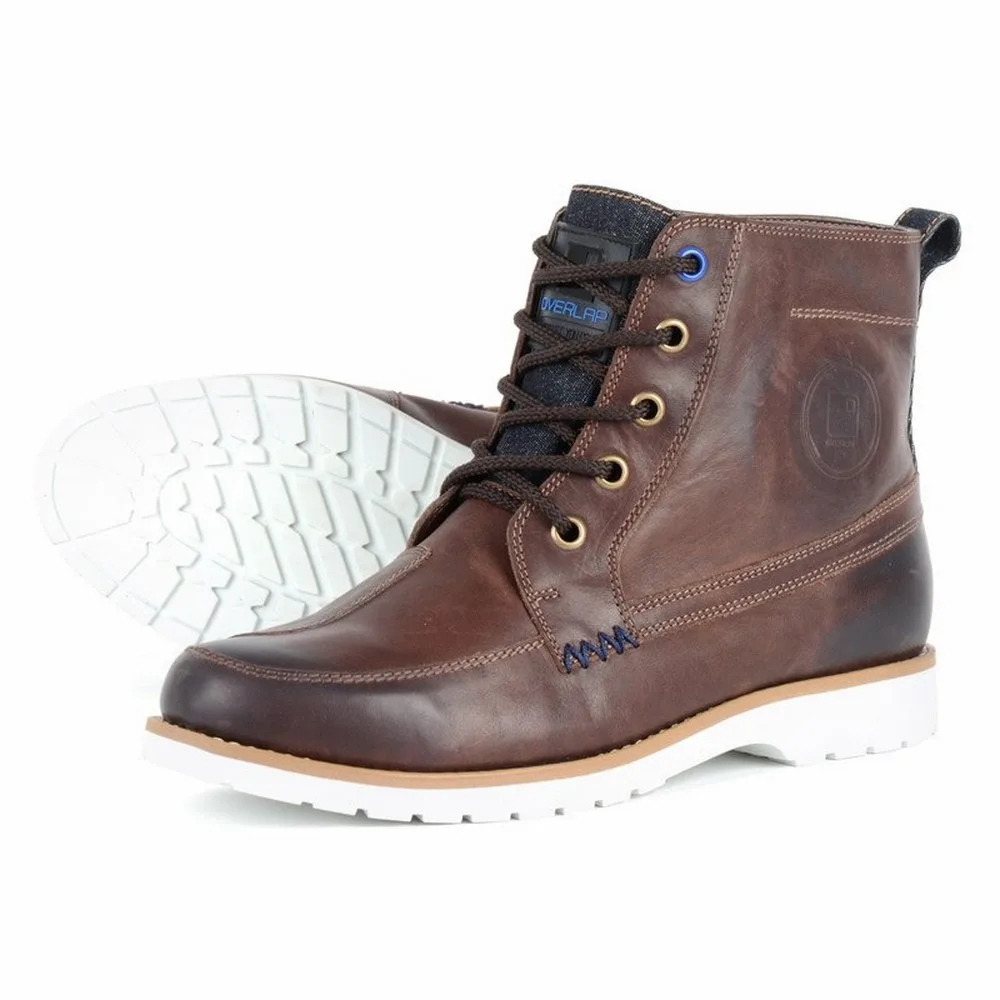 Bottines Overlap OVP 11 : du cuir, des lacets, des renforts et étanches !