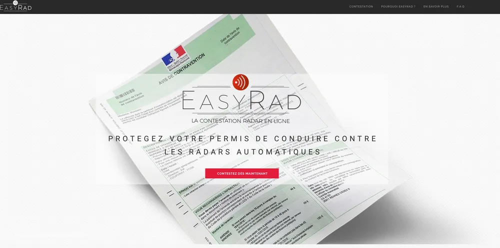 Avec EasyRad, contestez vos PV en 1 clic et ne perdez plus de points !