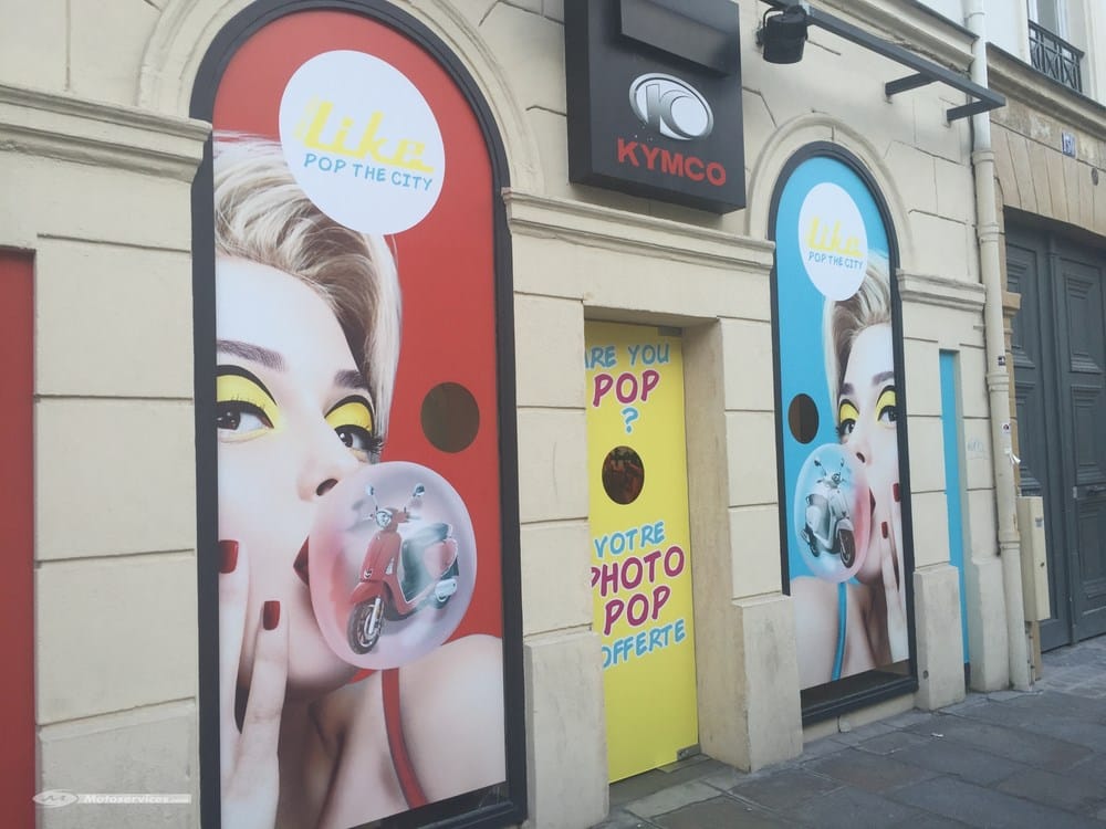 Kymco Pop Up Store : découvrez les AK 550 et Like 125 2017 à Paris