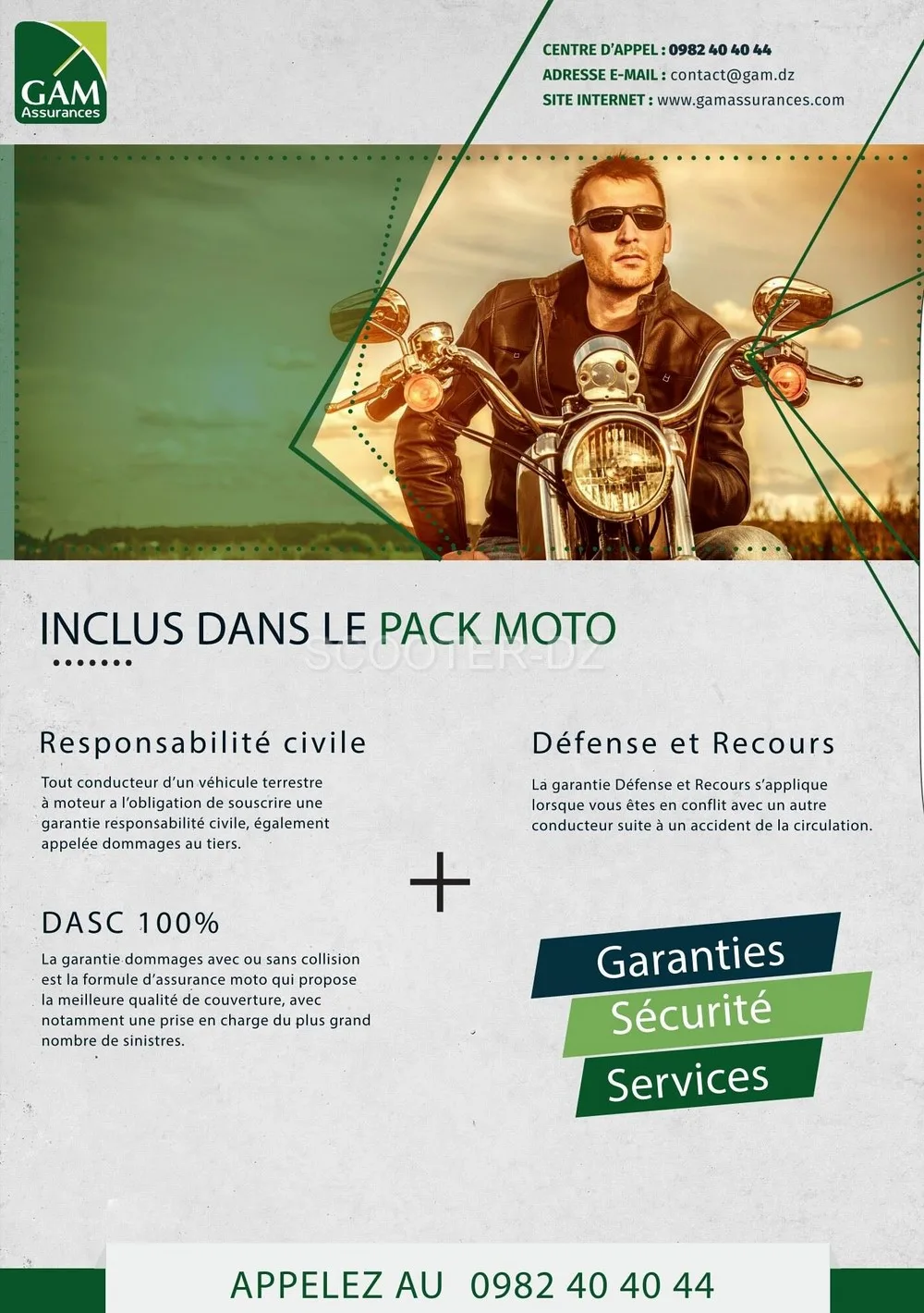 ALMOTO 2017 : GAM Assurances et son PACK MOTO