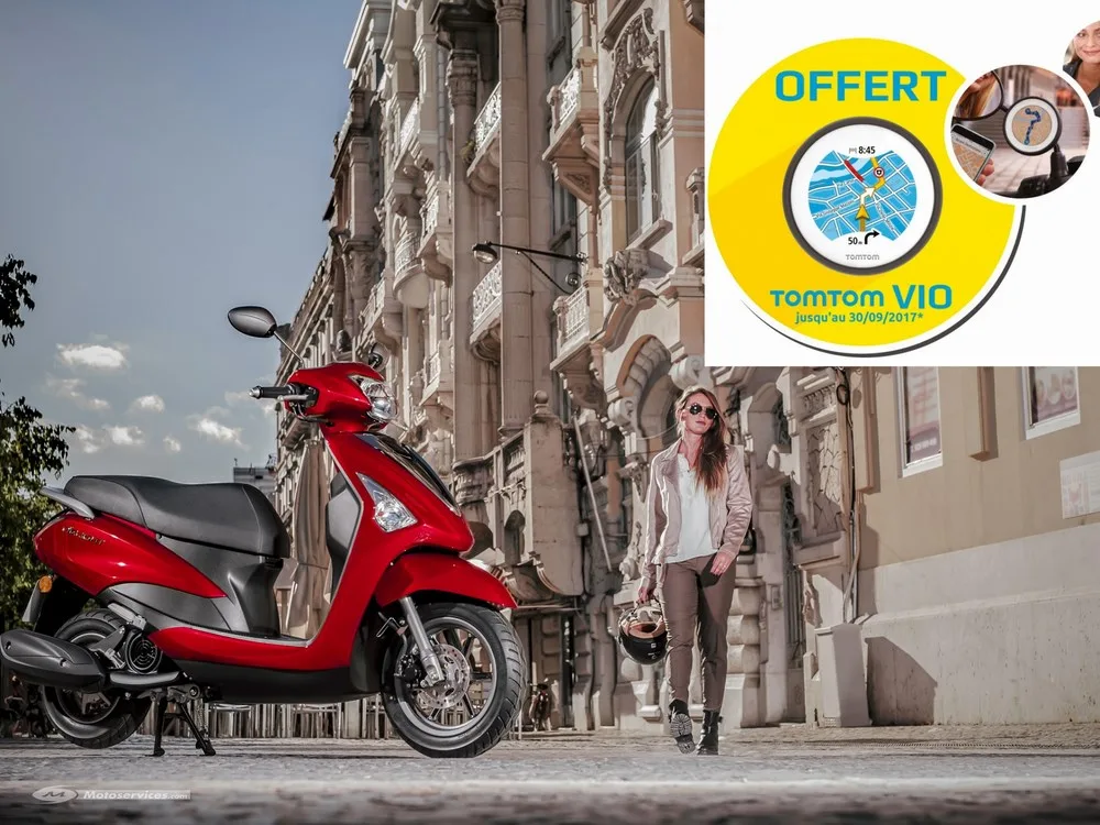 Promo Yamaha D&rsquo;elight 125 : GPS TomTom Vio offert