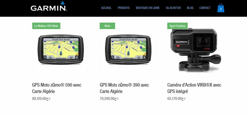 Garmin Algérie : gamme moto de la rentrée 2017