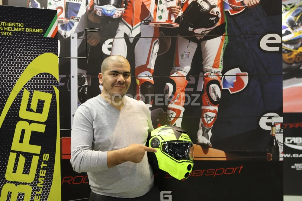 EICMA 2017 : nouveautés Caberg avec Sidi Achour Motos Pièces
