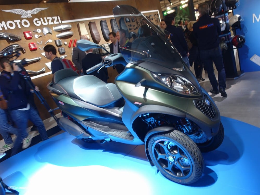 Piaggio MP3 350 2018 : plus d’agréments, entre autres I EICMA 2017