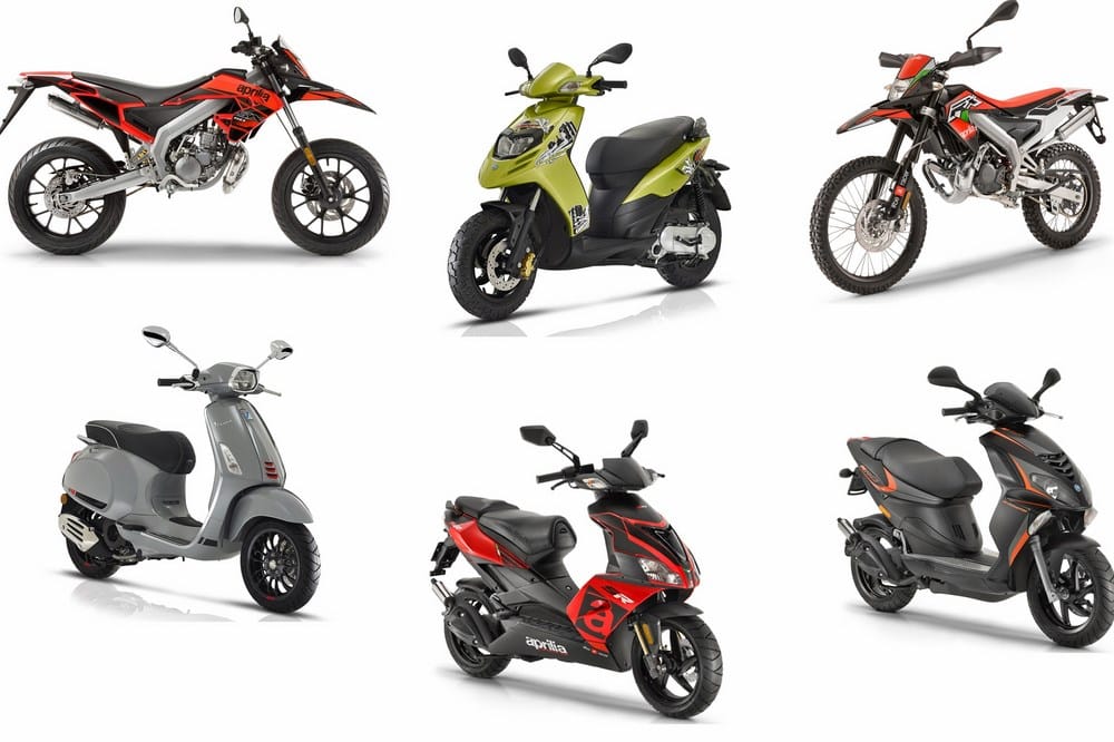 Piaggio, Aprilia, Vespa : les modèles moto et scooter 50 Euro4 2018