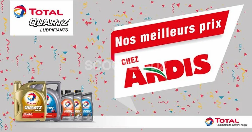 Lubrifiant Total Hi-Perf 2Temps / 4 Temps, une offre spéciale « Ardis »