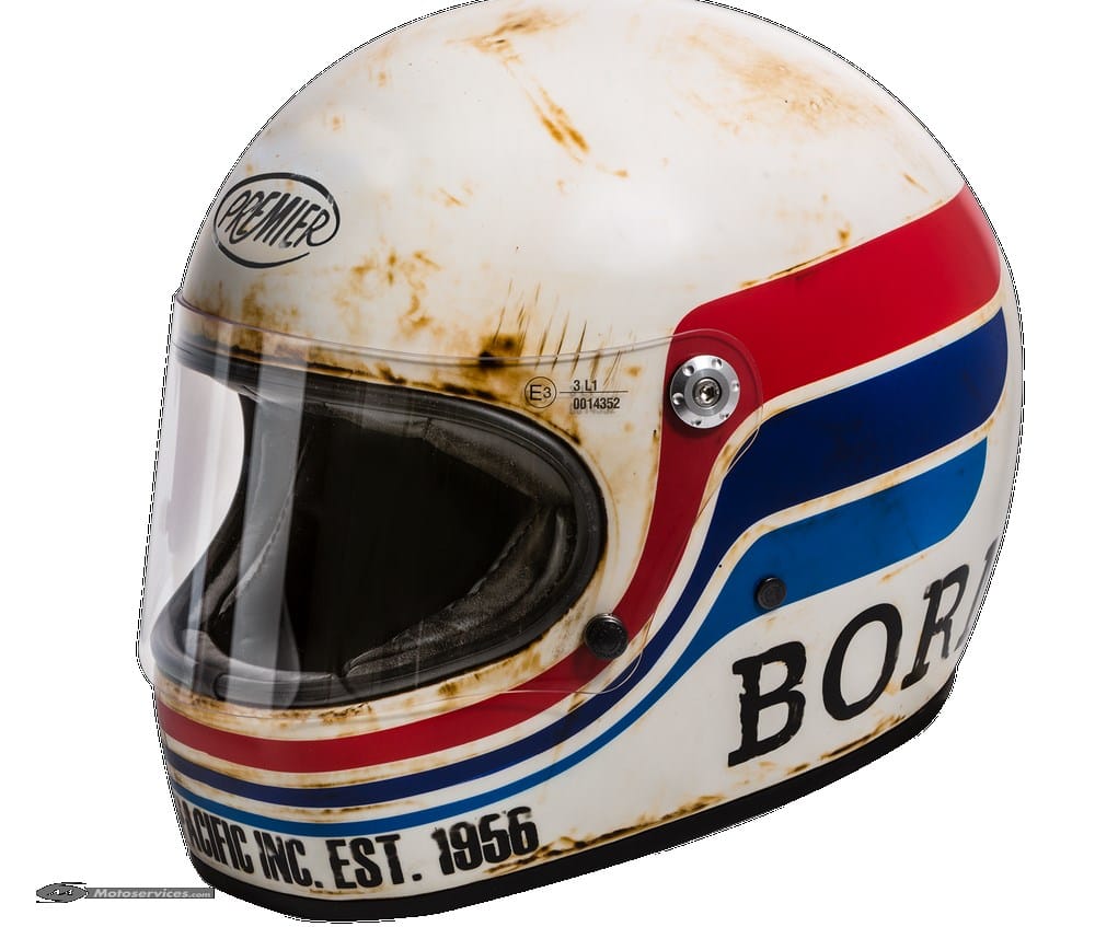Premier Trophy BTR8BM : casque vintage à l’aspect vieilli