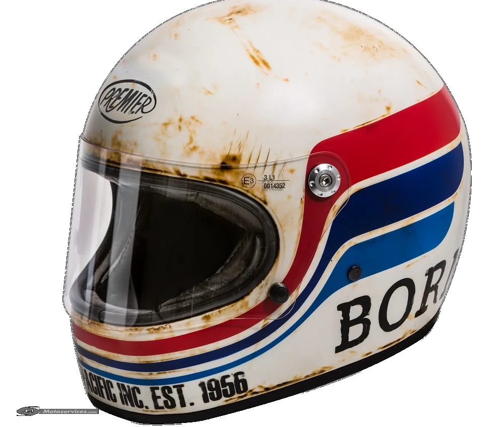 Premier Trophy BTR8BM : casque vintage à l’aspect vieilli