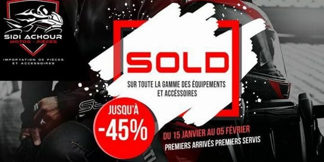 Sidi Achour Motos Pièces : Solde du 15 janvier au 05 février