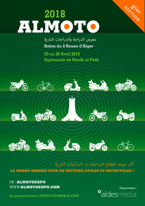ALMOTO 2018 SALON DU 2 ROUES D'ALGER AFFICHE ALMOTO 2018