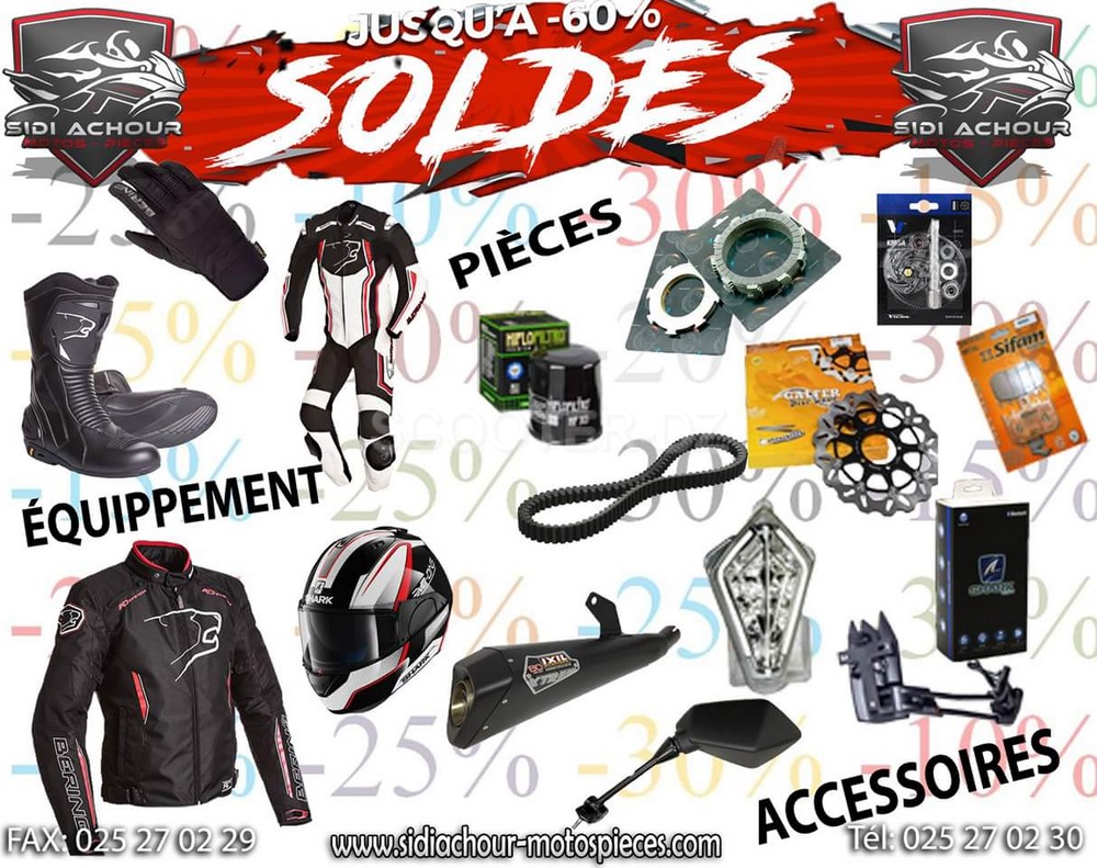 Soldes chez Sidi Achour Motos Pièces, la dernière ligne droite !