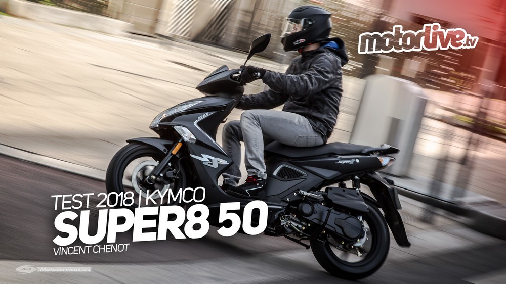 Nouveau Kymco Super 8 50 Euro4 : la vidéo est ligne sur Motorlive.tv