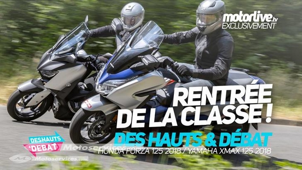 Forza 125 2019 vs Xmax 125 2018 : le duel Yamaha-Honda est en ligne