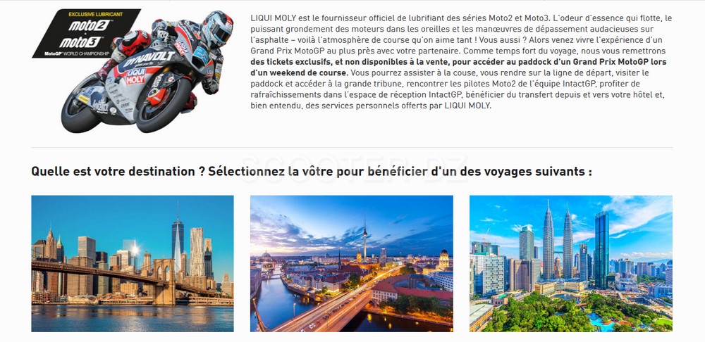 Gagnez de places pour les MOTO GP 2019 avec Liqui Moly Algeria