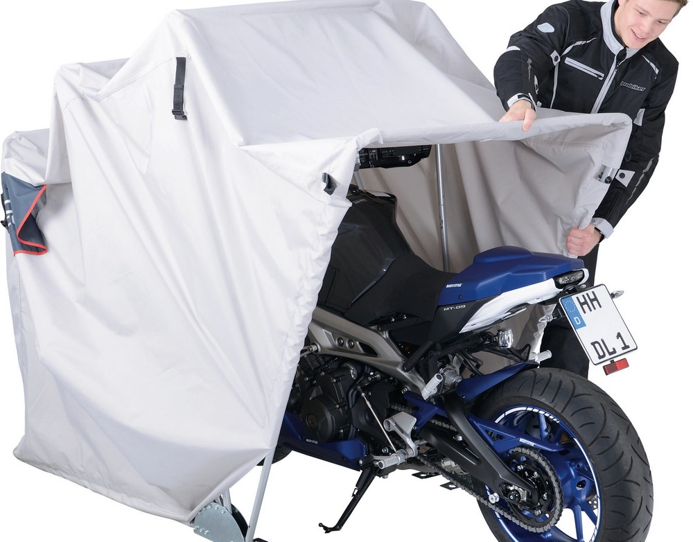 Garage pliant Acebikes : Pour une moto protégée des regards et des intempéries